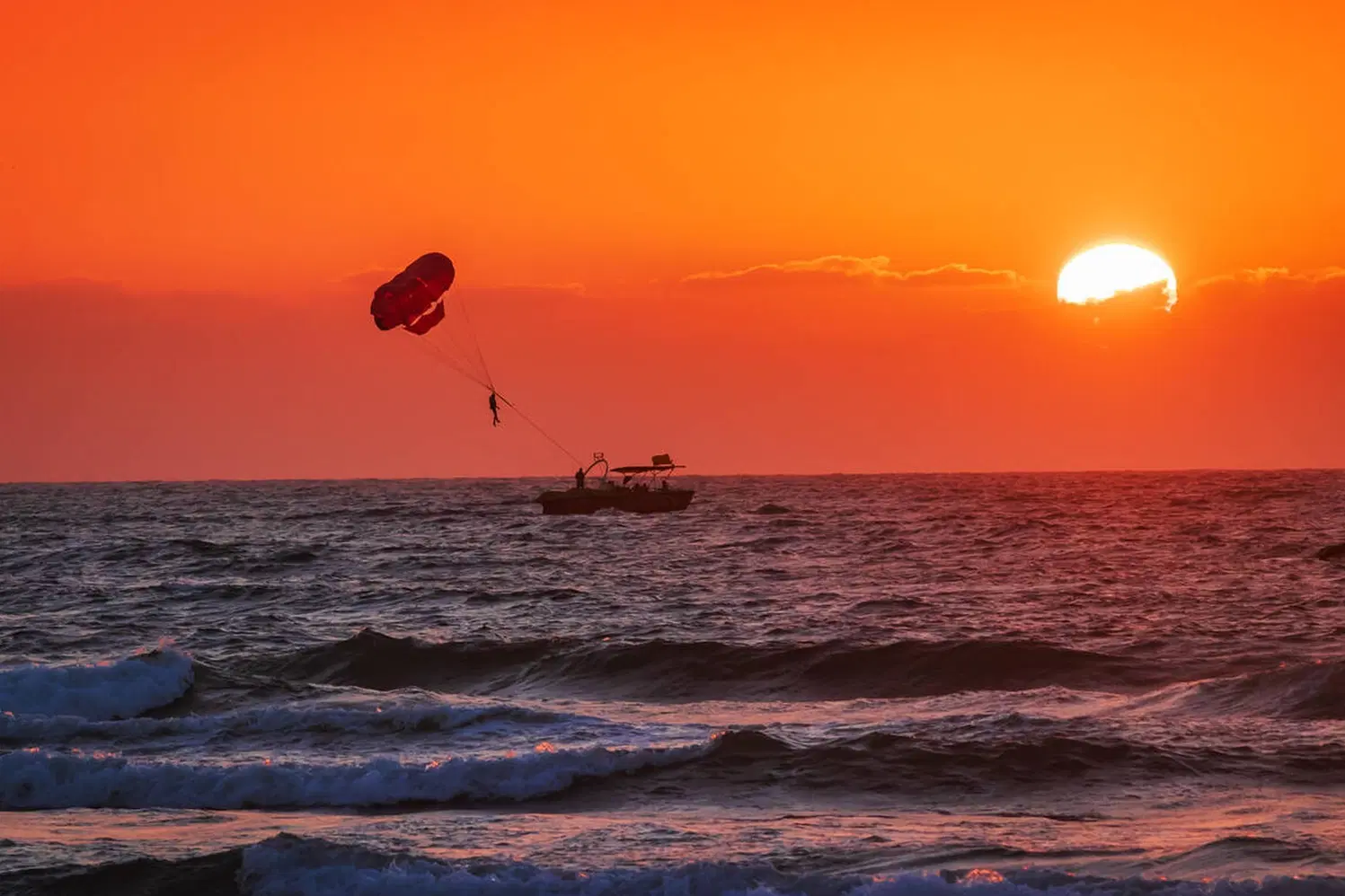 Beautiful Golden Sunset at Ghoghla Beach Diu