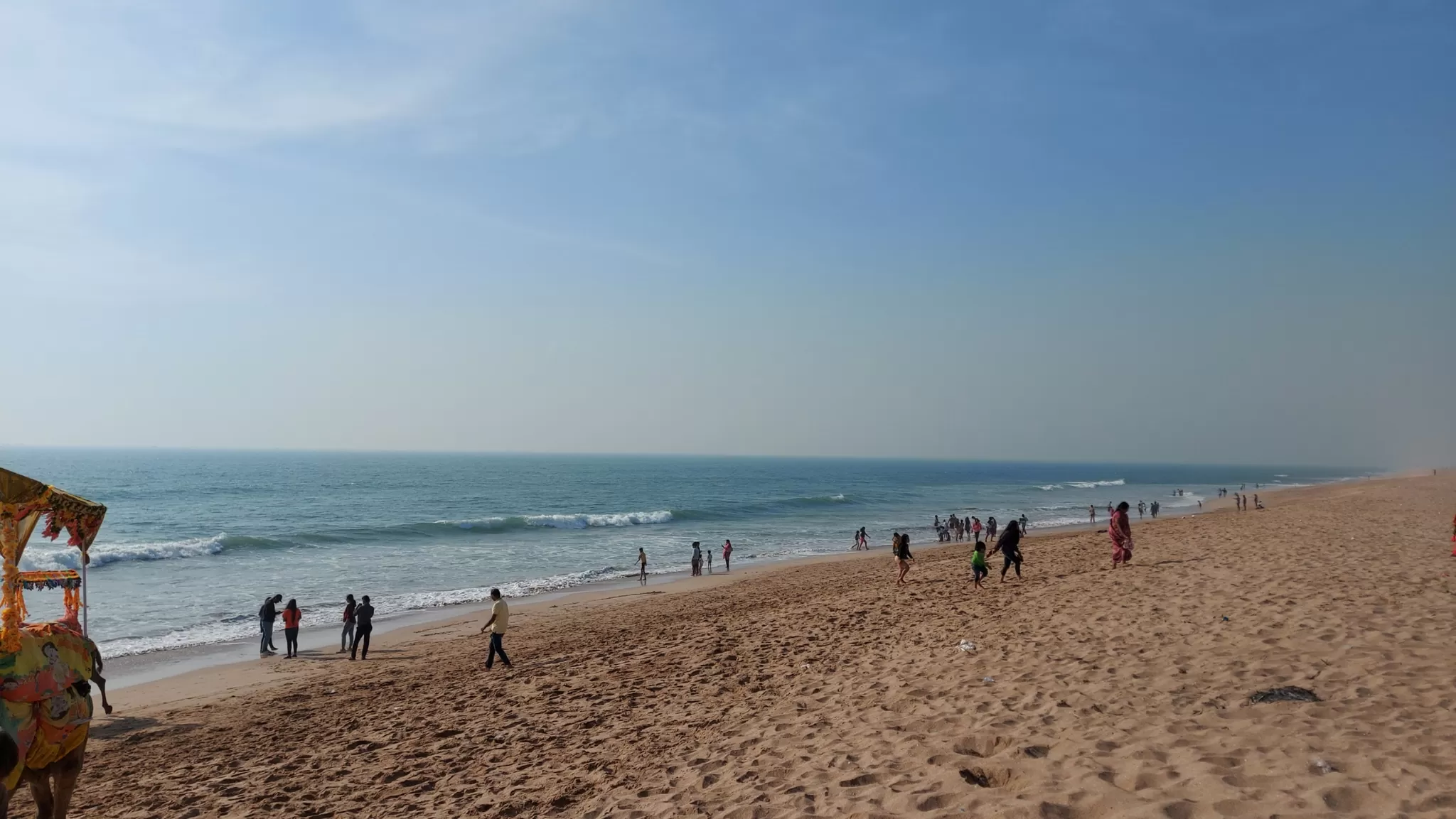 Pristine Madhavpur Beach Scenic Coastline Gujarat