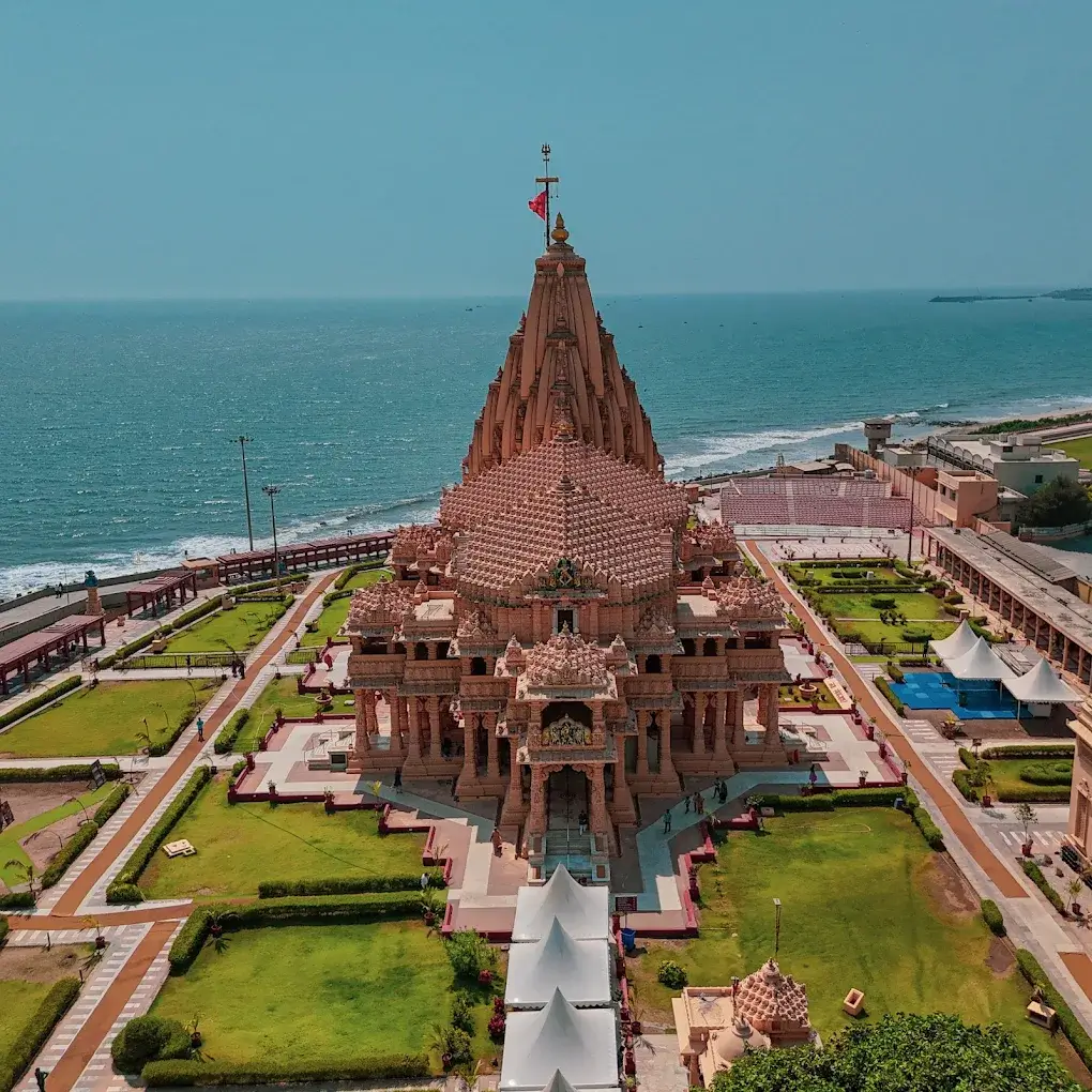 Somnath Temple on the Arabian Sea coast