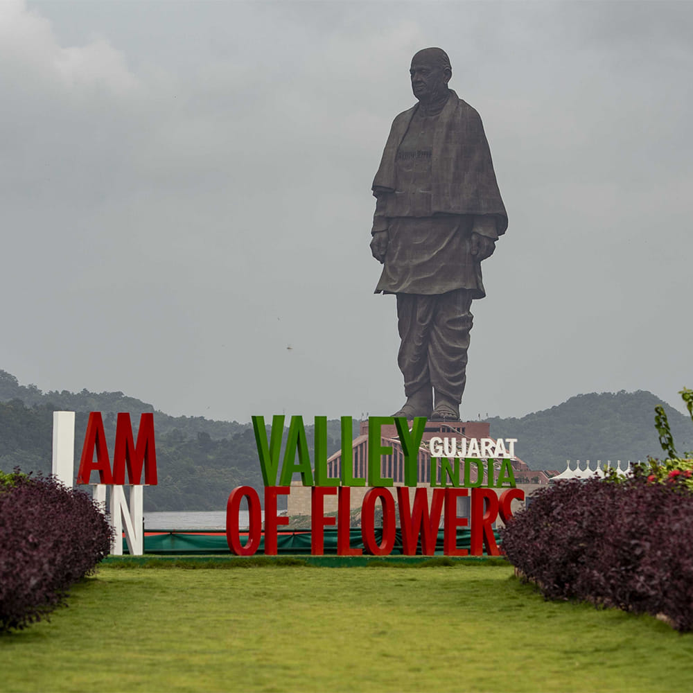 Statue of Unity Valley of Flowers Garden Landscaping