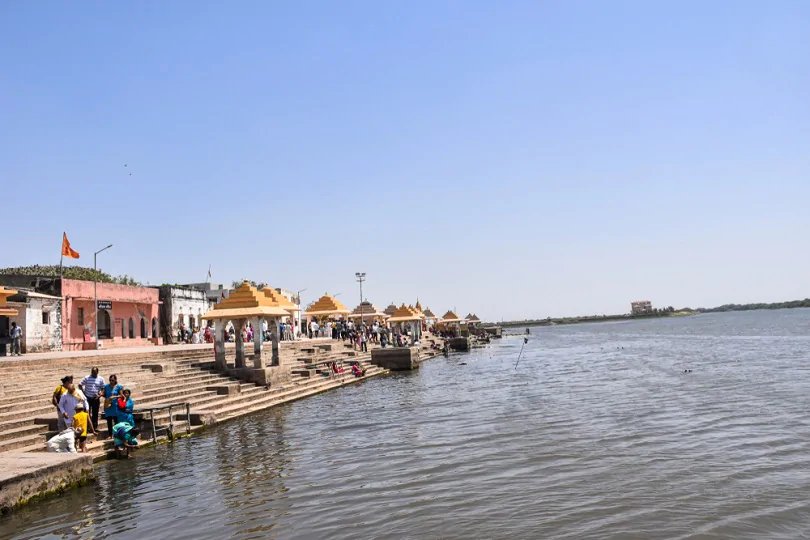Sacred Triveni Sangam River Confluence Somnath