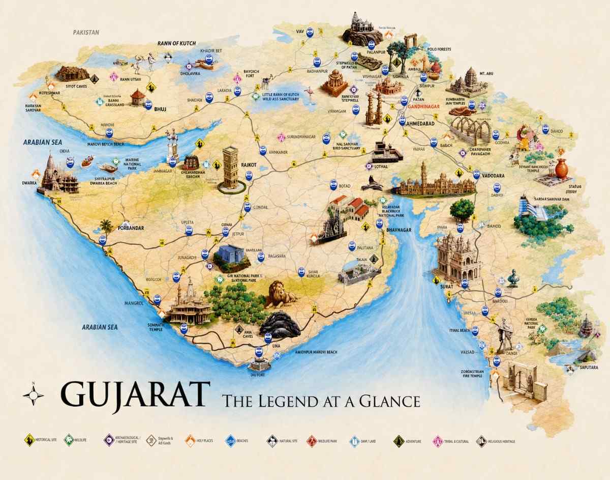 Custom Gujarat tour planning at Dwarka